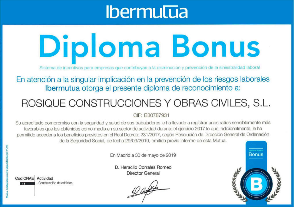 DIPLOMA IBERMUTUA